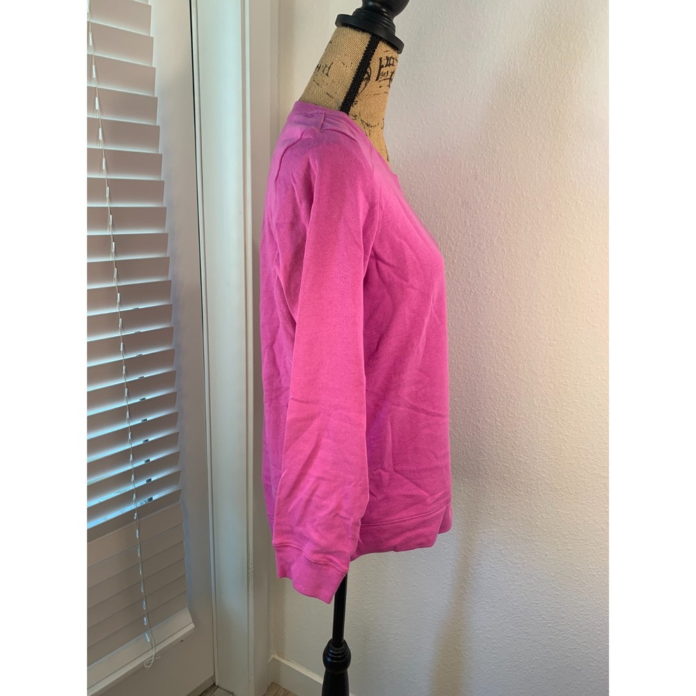 (L-303) AnyBody French Terry Crewneck Sweatshirt Wild Orchid XS Pink NWT QVC - Picture 5 of 10